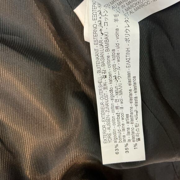 Zara Black Beige Houndstooth Gingham Boxy Cut Blazer Long Sleeve Women's Sz. M-L - Picture 12 of 12